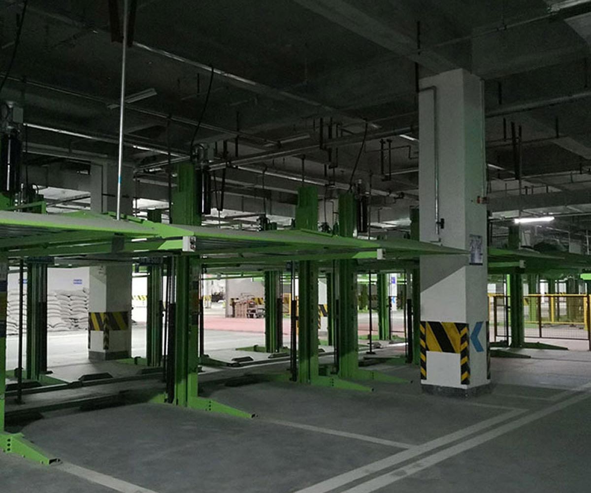 武冈二层简易升降机械停车设备回收