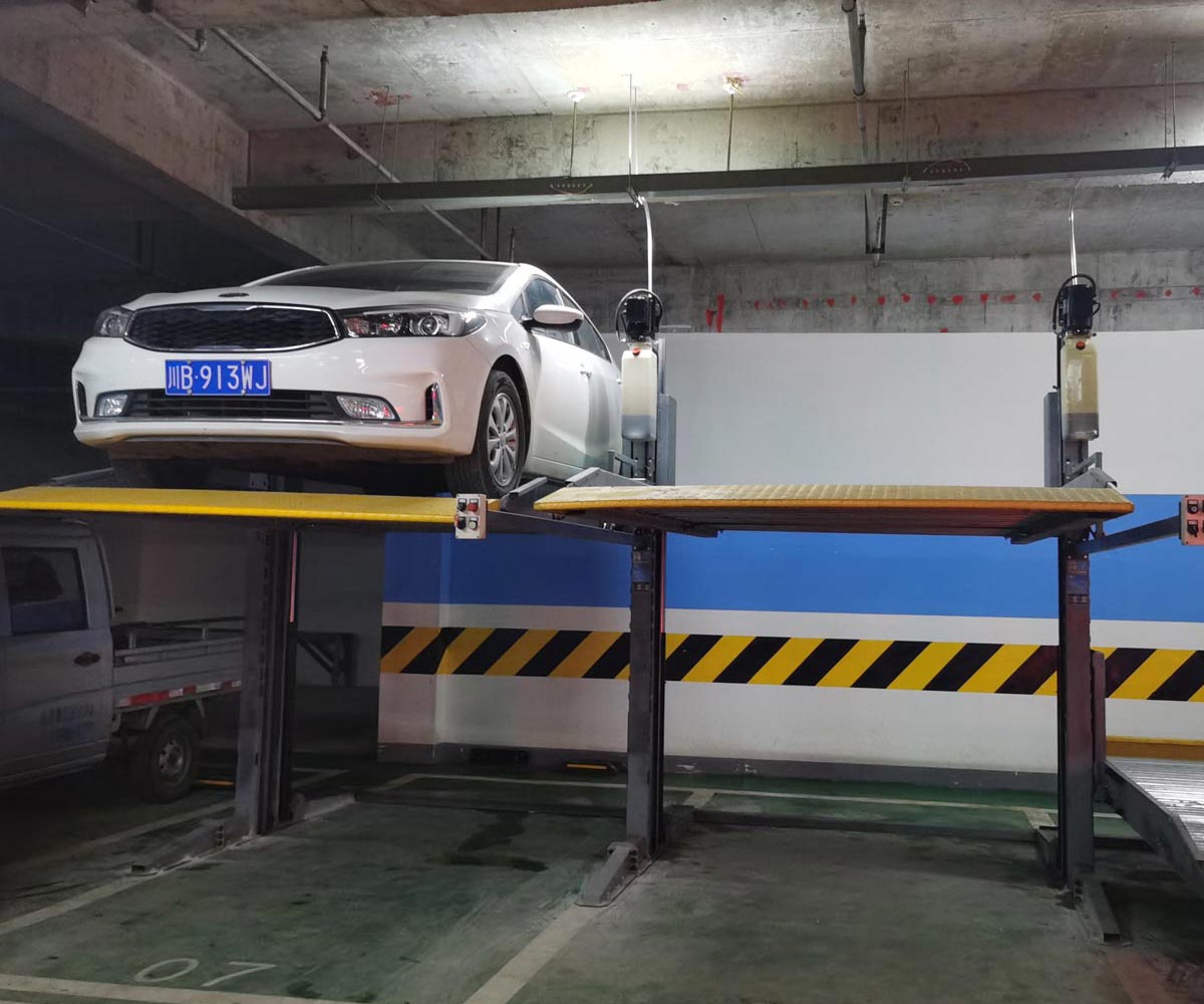 江城两层升降式机械停车租用
