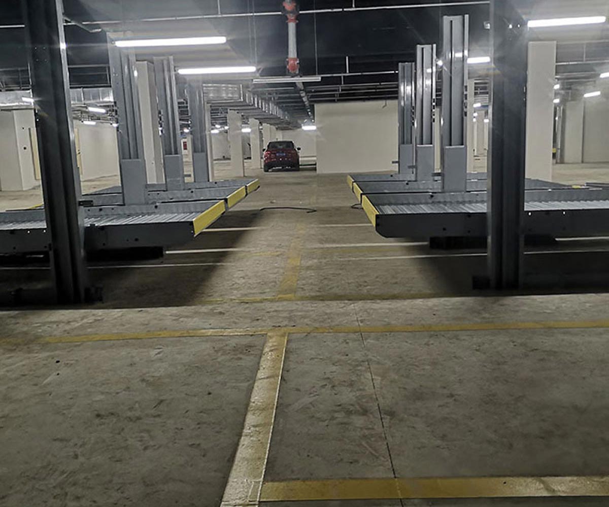 东兴二层升降式机械停车库改造