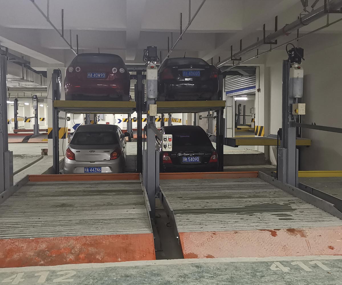 两层简易升降类机械停车库