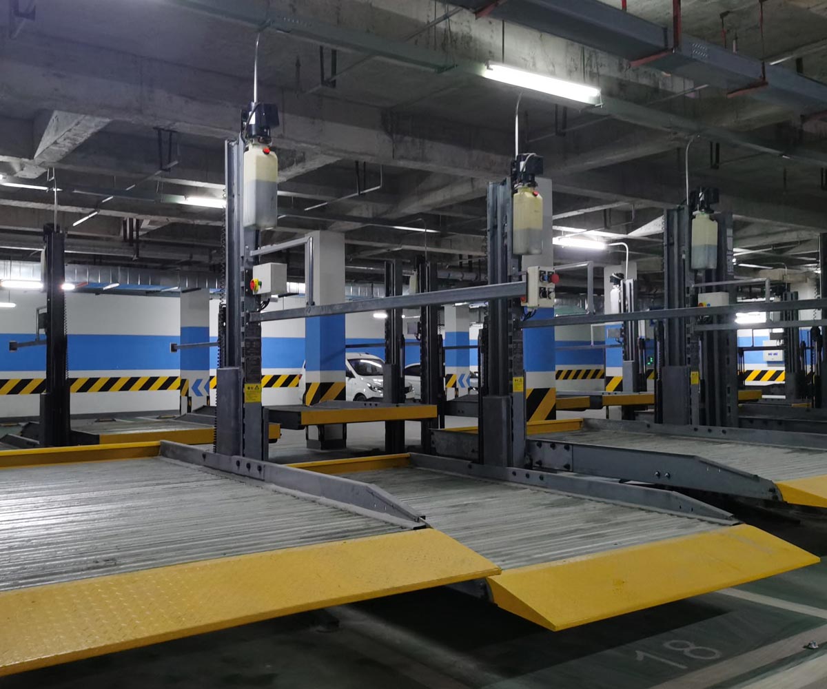 金城江2层升降式机械式停车库