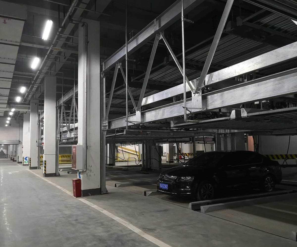 天柱PSH7七层升降横移式智能停车设备